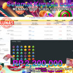 BUKTI JACKPOT SLOT STARLIGHT PRINCESS RATOGEL