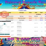 BUKTI JACKPOT SLOT BAKERY BONANZA TERPERCAYA DI INDONESIA TGL 05-07-2024