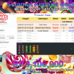 BUKTI JACKPOT SLOT GATES OF OLYMPUS  TERPERCAYA DI INDONESIA TGL 19-07-2024