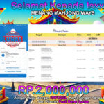 BUKTI JACKPOT SLOT MAHJONG WAYS TERPERCAYA DI INDONESIA TGL 06-08-2024