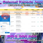 BUKTI JACKPOT SLOT QUEEN OF BOUNTY  TERPERCAYA DI INDONESIA TGL 01-09-2024