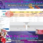 BUKTI JACKPOT LIVE CASINO BACCARAT A TERPERCAYA DI INDONESIA TGL 08-09-2024