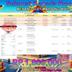 BUKTI JACKPOT SLOT MAHJONG WAYS TERPERCAYA DI INDONESIA TGL 08-10-2024