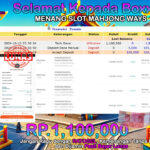 BUKTI JACKPOT SLOT MAHJONG WAYS TERPERCAYA DI INDONESIA TGL 14-10-2024