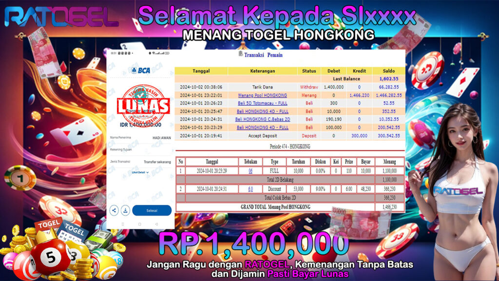 BUKTI JACKPOT TOGEL HONGKONG TERPERCAYA DI INDONESIA TGL 02-10-2024