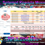 BUKTI JACKPOT TOGEL POOL KENTUCKYMID TERPERCAYA DI INDONESIA TGL 20-10-2024